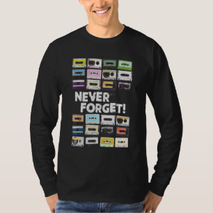 カセットテープMixtapes 1980s音楽 Tシャツ