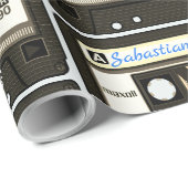 カセットミカスタマイズクステープ名前をカスタムする、大事な行事 ラッピングペーパー (ロールコーナー)