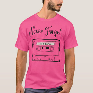 カセットレコ空白のーダーミックスタップR B音楽Never F Tシャツ