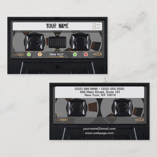 カセット名刺 名刺 (正面/裏面)