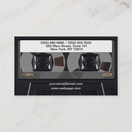 カセット名刺 名刺 (裏面)