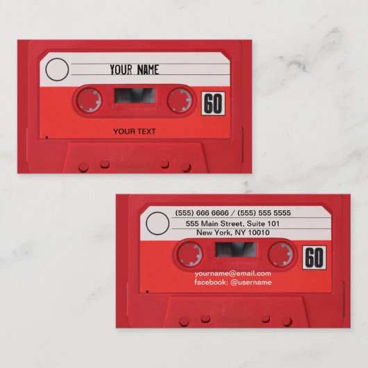 カセット名刺 名刺 (正面/裏面)