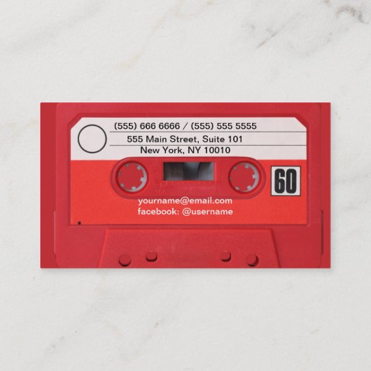 カセット名刺 名刺 (裏面)