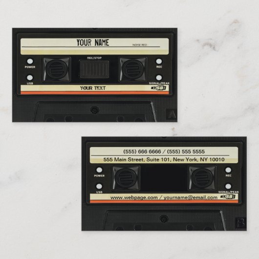 カセット名刺 名刺 (正面/裏面)