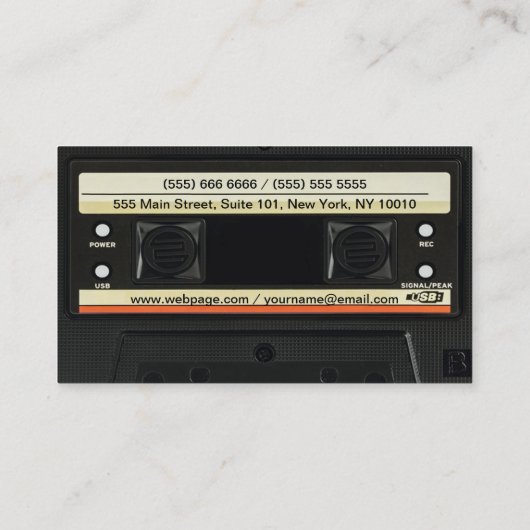 カセット名刺 名刺 (裏面)