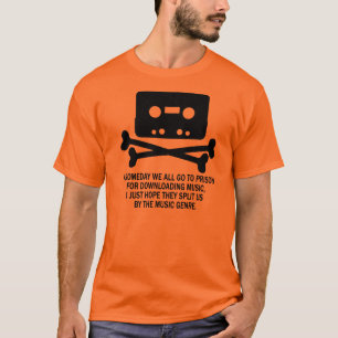 カセット海賊スカル Tシャツ