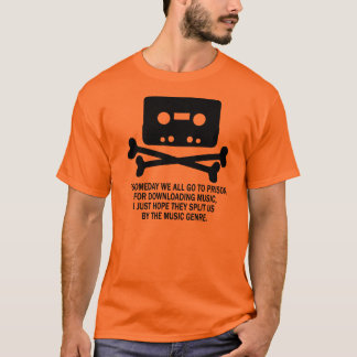 カセット海賊スカル Tシャツ