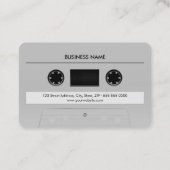 カセット組合せテープレトロのカッコいい音楽 名刺 (裏面)