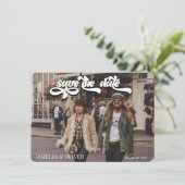 カセット | フォト セーブ・ザ・デート 招待状 (スタンド正面)