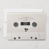 カセット | フォト セーブ・ザ・デート 招待状 (裏面)
