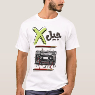 カセット&ペンシルミームゲンXノスタルジアكاسيت وقلم Tシャツ