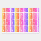 カセット、私この年 ラッピングペーパーシート (正面2)