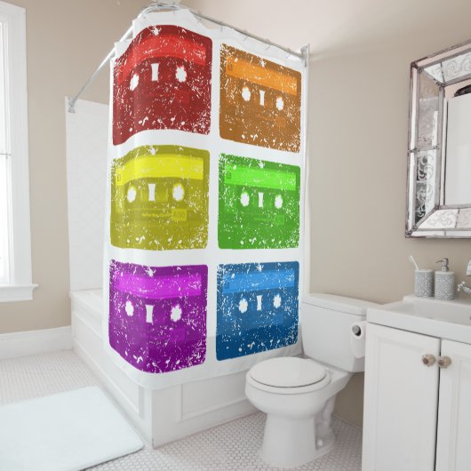 カセット、私は古い シャワーカーテン (インサイチュ)