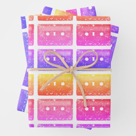 カセット、私は古い ラッピングペーパーシート (インサイチュ)