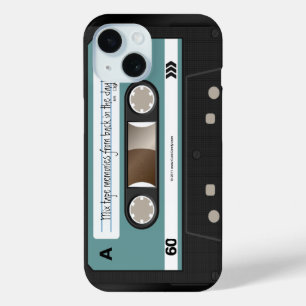 カセットMixtapeパーソナライズなレトロ80s iPodの場合 iPhone 15ケース