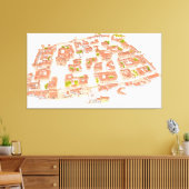 カセレス・スペイン。中世都市 キャンバスプリント (インサイチュ (リビング))