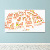 カセレス・スペイン。中世都市 キャンバスプリント (インサイチュ (ウッドフロア))