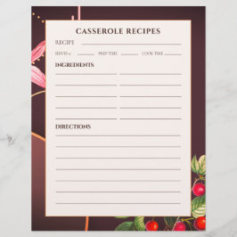 カセロールレシピ |ブルゴーニュ植物学さくらんぼ