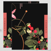 カセロール |レシピ挿入 |ブラック&レッドさくらんぼ (正面/裏面)