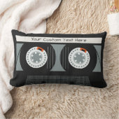 カゼットテープカスタム文字枕 ランバークッション (ブランケット)