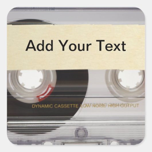 カゼットテープ スクエアシール (正面)