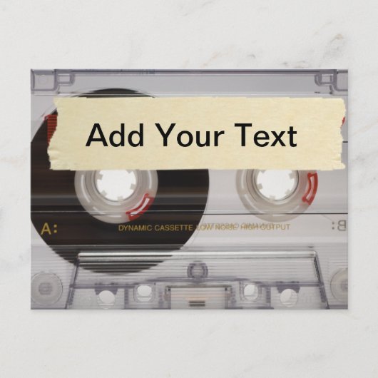 カゼットテープ ポストカード (正面)