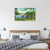 カゼノビアパークビューオブザレイクアンドカジノ キャンバスプリント (インサイチュ (寝室))