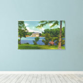 カゼノビアパークビューオブザレイクアンドカジノ キャンバスプリント (インサイチュ (ウッドフロア))