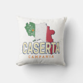 カゼルタイタリアレトロカンパニアマップヴィンテージ土産 クッション (正面)