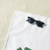 カゼルタイタリアレトロカンパニアマップヴィンテージ土産 ビーチタオル (インサイチュ)