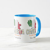 カゼルタイタリアレトロカンパニアマップヴィンテージ土産 マグカップ (正面右)