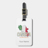 カゼルタイタリアレトロカンパニアマップヴィンテージ土産 ラゲッジタグ (正面縦)