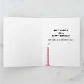 カソリッおもしろいク誕生日カード カード (内部)