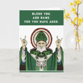 カソリッおもしろいク誕生日 カード (黄色い花)