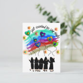 カソリッお洒落クの修道女のグリーティングカード ポストカード (スタンド正面)