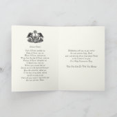 カソリッエレガントクファースト聖餐式祈りの言葉カード カード (内部)