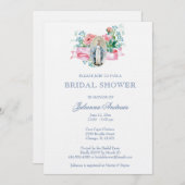 カソリッエレガントクブライダルシャワーフローラ招待状 招待状 (正面/裏面)