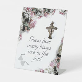 カソリッエレガントクブライダルシャワー台座標識 台座サイン