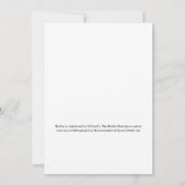 カソリッエレガントクブライダルシャワー 招待状 (裏面)