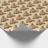 カソリッエレガントクヴァージンメアリーイエズレッドローゼラップ ラッピングペーパー (角)