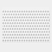 カソリッエレガントクヴァージンメアリーブラック&ホワイト ラッピングペーパーシート (正面)