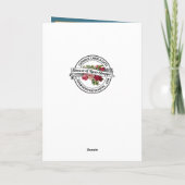 カソリッエレガントク卒業ヴァージンメアリーバラカード カード (裏面)