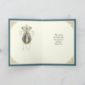 カソリッエレガントク卒業ヴァージンメアリーバラカード カード (内部)