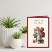 カソリッエレガントク卒業ヴァージンメアリーバラカード カード