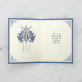 カソリッエレガントク卒業ヴァージンメアリーフラワー カード (内部)