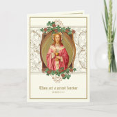 カソリッエレガントク司祭の記念日の調整 カード (正面)