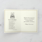 カソリッエレガントク司祭の記念日の調整 カード (内部)