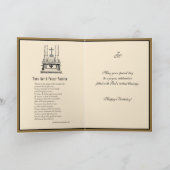 カソリッエレガントク司祭金ゴールドマリアン・クロス・リリー カード (内部)