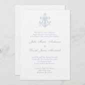 カソリッエレガントク教マ結婚リー 招待状 (正面/裏面)