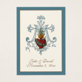 カソリッエレガントク結婚式の引き出物カード (正面)